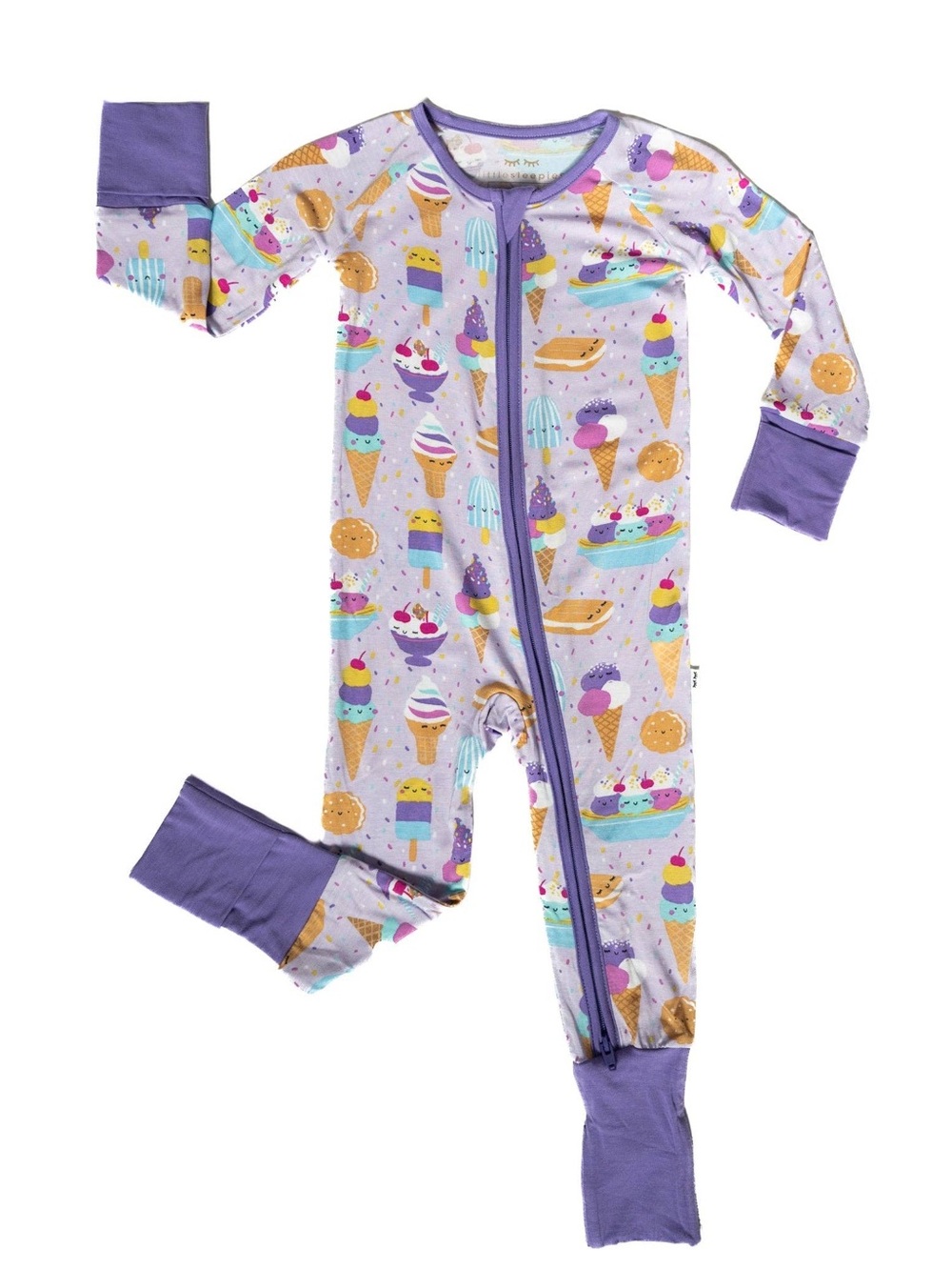 Little Sleepies Wildberry Ice Cream Social Bamboo Zippy